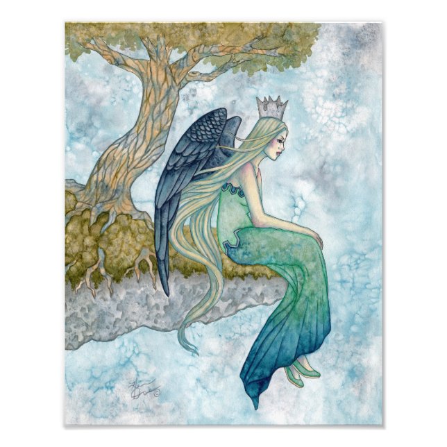 Impression Photo Longing, Angel Art par Holly Durr (Devant)