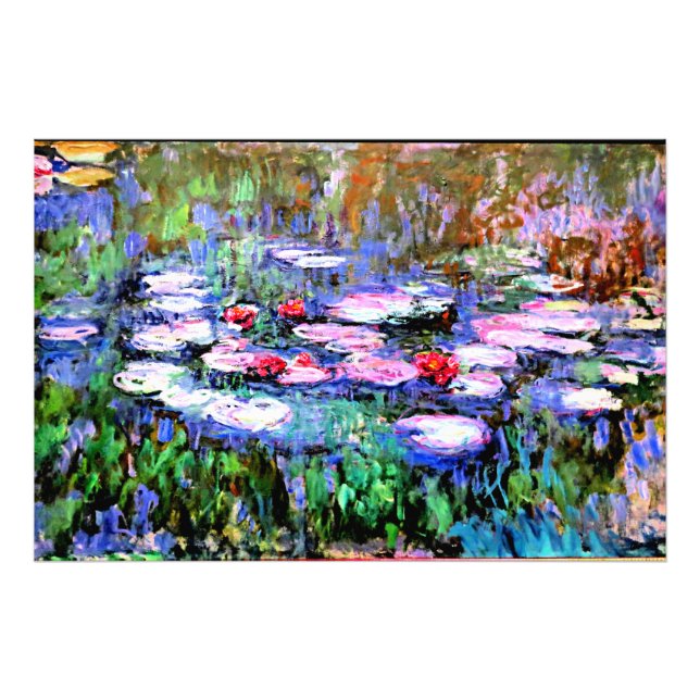 Impression Photo Los Nenufares (nénuphars) par Claude Monet (Devant)