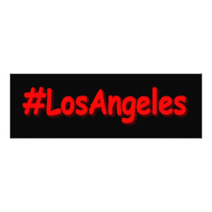 Impression Photo "#LosAngeles" Joli design. Commandez dès maintenan