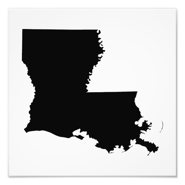 Impression Photo Louisiane en noir et blanc (Devant)