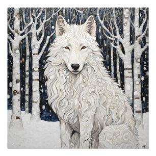 Impression Photo Loup blanc