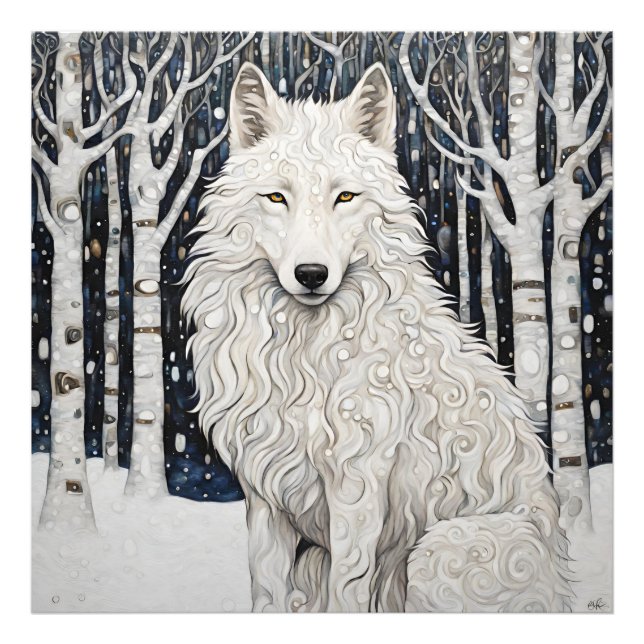 Impression Photo Loup blanc (Devant)