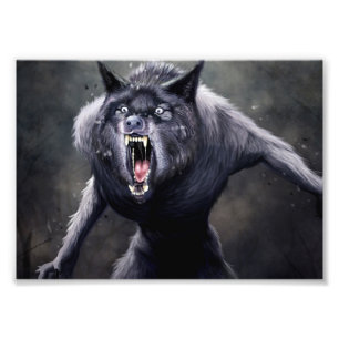 Impression Photo loup-garou effrayant