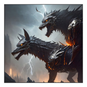 Impression Photo Loups Cyborgs de Foudre