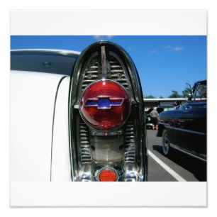 Impression Photo Lumière 1955 de queue de Bel Air de Chevrolet