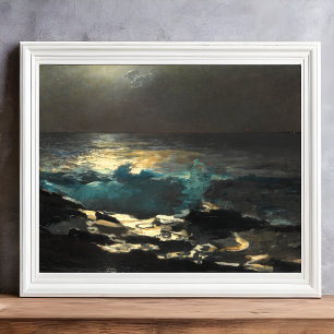 Impression Photo Lumière de la Lune, Wood Island Light par Winslow 