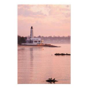 Impression Photo Lumière du port de New London