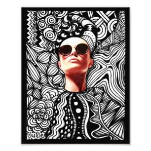 Impression Photo Lunettes de soleil mode Doodart