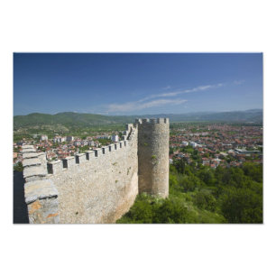 Impression Photo MACÉDOINE, Ohrid. Château de Car Samoil /
