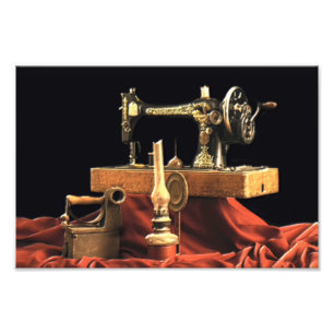 Impression Photo Machine à coudre vintage