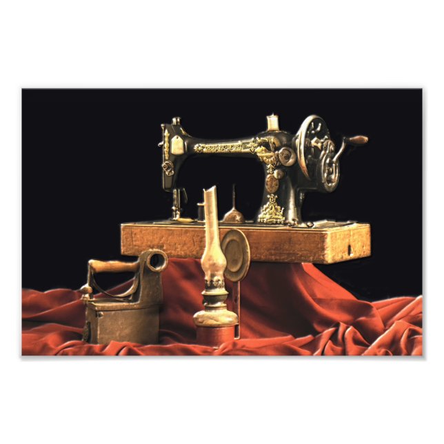 Impression Photo Machine à coudre vintage (Devant)