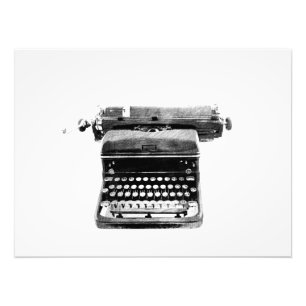Impression Photo Machine à écrire vintage