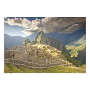 Impression Photo Machu Picchu, ruines anciennes, site mondial UNESC