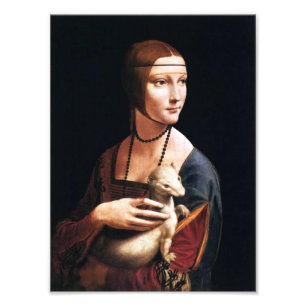 Impression Photo Madame de Leonardo da Vinci avec une copie de
