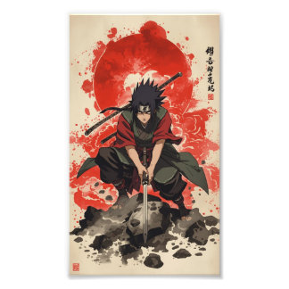 Impression Photo 🖼 Madara Uchiha – Œuvre d'art cinématique à l'aqu