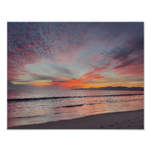 Impression Photo Magnifique coucher de soleil - Marina Del Rey, CA