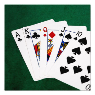 Impression Photo Mains De Poker - Droite - Ace À Dix