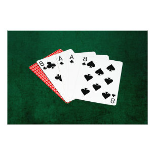 Impression Photo Mains de poker - Mains de l'homme mort