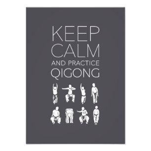 Impression Photo Maintenez le calme et pratiquez le qigong