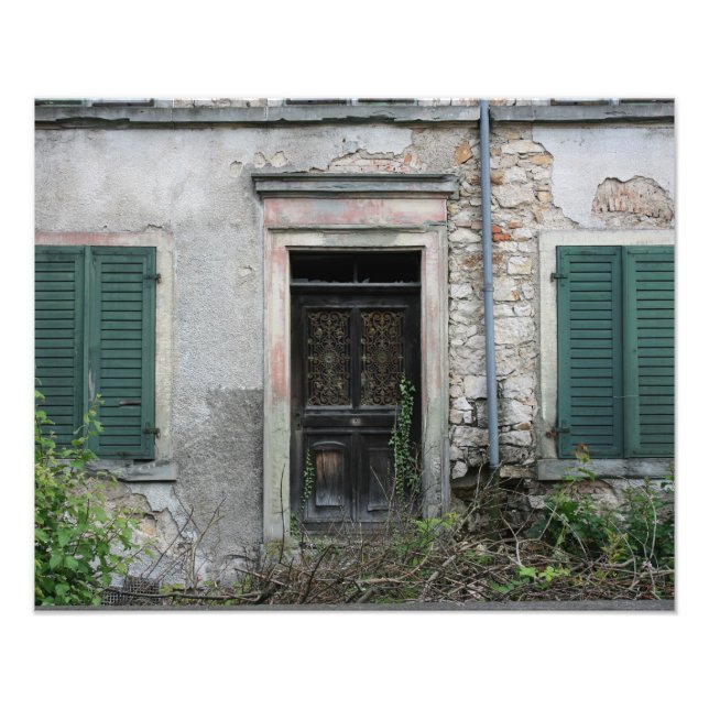Impression Photo Maison abandonnée, Bâle, Suisse (Devant)