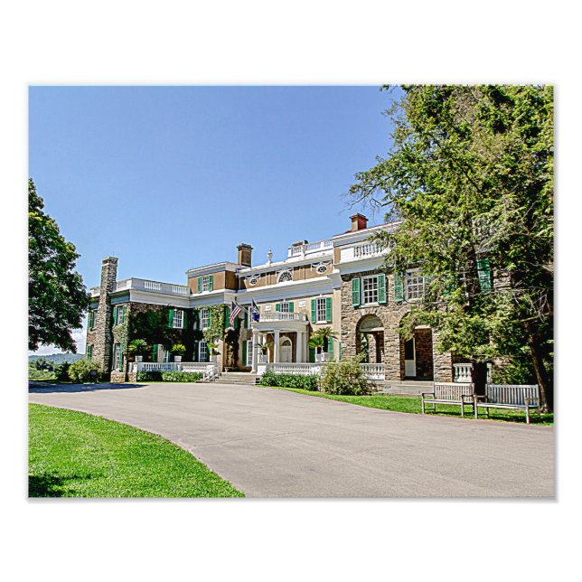 Impression Photo Maison du président Franklin D. Roosevelt (Devant)