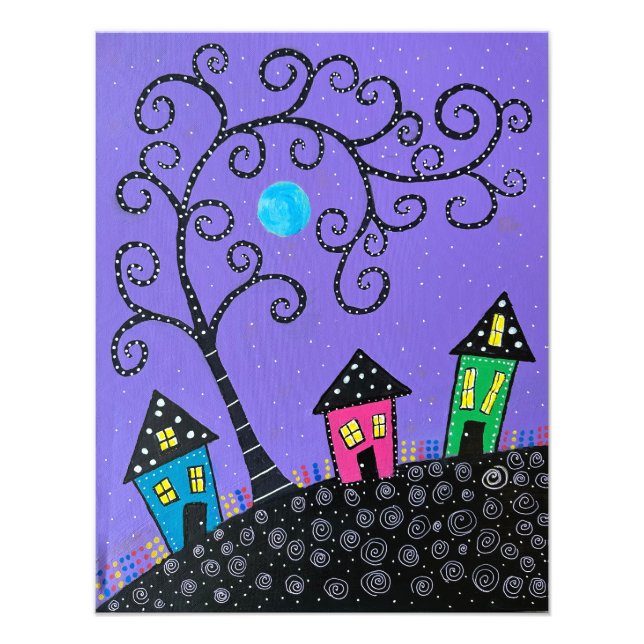 Impression Photo Maison violette de Michael (Devant)