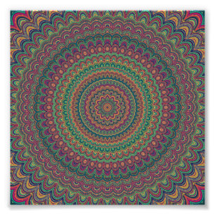 Impression Photo Mandala de fleur