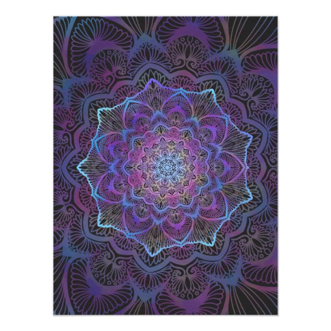Impression Photo Mandala Mystic Bloom (Devant)
