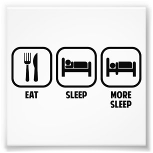 IMPRESSION PHOTO MANGEZ, DORMEZ, PLUS SOMMEIL