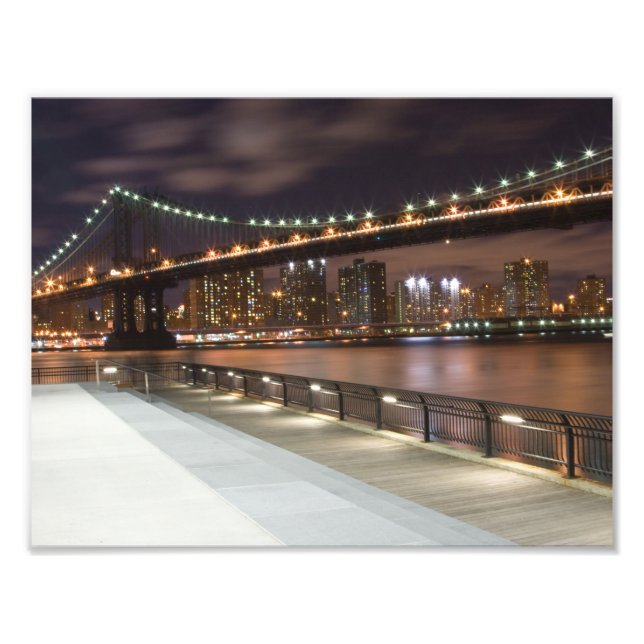 Impression Photo Manhattan Bridge et NYC Skyline (Devant)