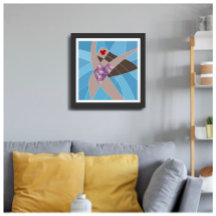 Maquette de maillot de bain de plage glamour mode 