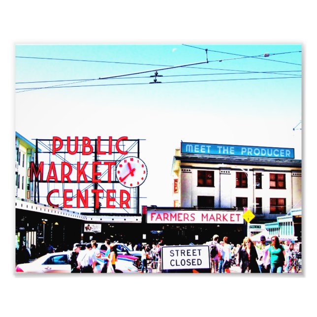 Impression Photo Marché de Pike Place (Devant)