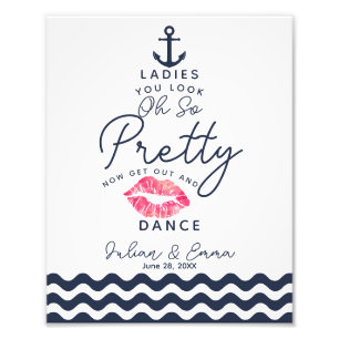 Impression Photo Mariage dames salle de bain signe drôle