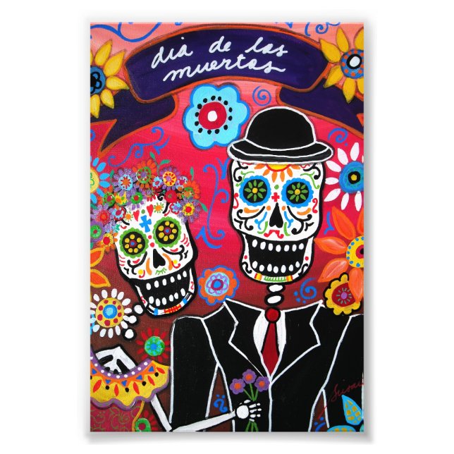 Impression Photo Mariage Dia de los Muertos (Devant)
