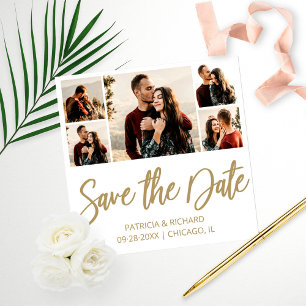 Impression Photo Mariage Moderne à Petit Budget Enregistrer la Date