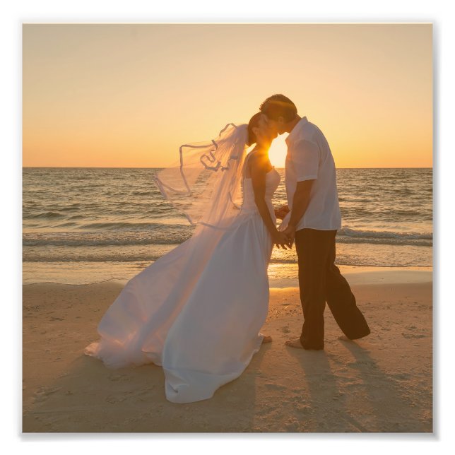 Impression Photo Mariage orange 8 po x 8 po (Devant)
