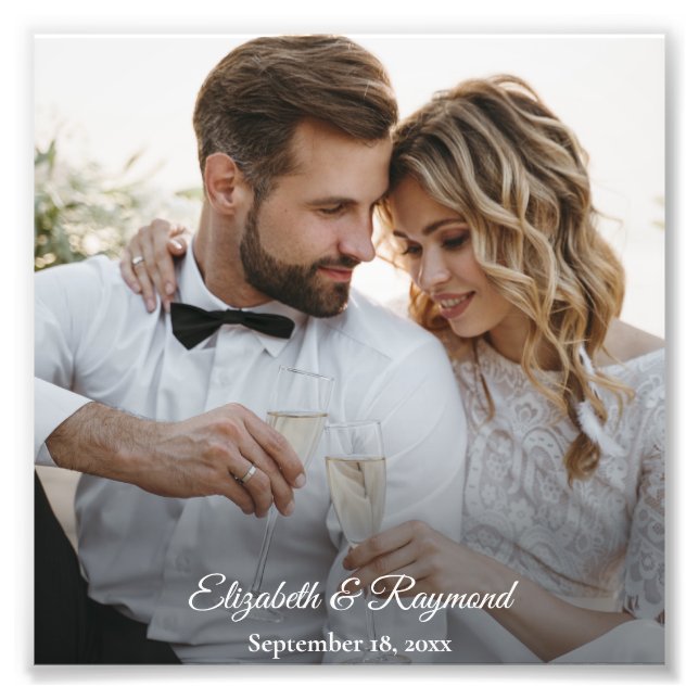 Impression Photo Mariage sur mesure moderne (Devant)