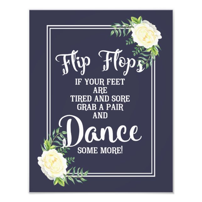 Impression Photo mariage, tongs, mariage, rose (Devant)