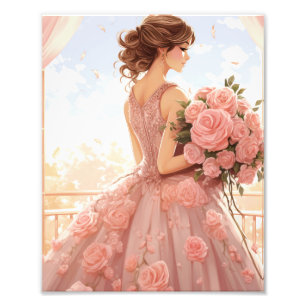 Impression Photo Mariage vintage avec mariée