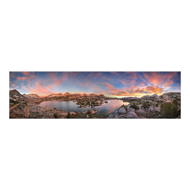 Impression Photo Marie Lake Sunrise Panorama - sentier John Muir (Devant)