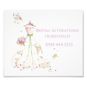 Impression Photo Mariée Rougissante Fleurie sur Mesure Future Marié