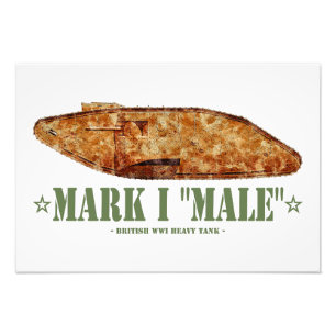 Impression Photo Mark I Homme Guerre mondiale Première Guerre mondi