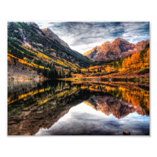 Impression Photo Maroon Bells Matin 10" x 8"