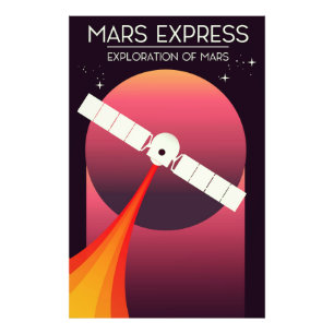 Impression Photo Mars Express - Exploration de Mars Art spatial.
