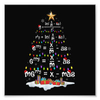 Math Teacher Christmas Tree Funny Christmas Math F