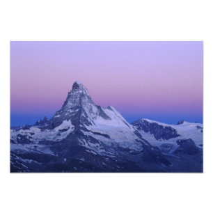 Impression Photo Matterhorn à l'aube, Zermatt, Alpes suisses,