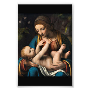 Impression Photo Med Kristusbarnet de Madonna