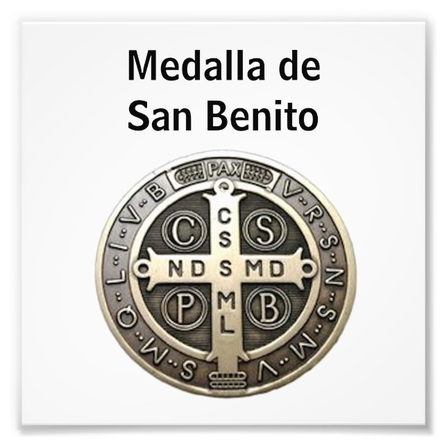 Impression Photo médaille de San Benito (Devant)