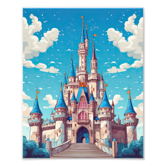 Impression Photo Médiéval Fairytale Imaginaire Château Enfants Amus