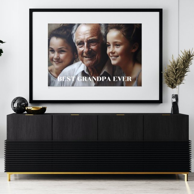 Impression Photo Meilleur grand-père personnalisé (Créateur téléchargé)